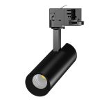 Noxion Luce A Binario LED 3 Fasi Ecowhite Aluminium Nero 10W 920lm 36D - 840 Bianco Freddo