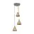 Ledvance LED Luce Pendente Decor Rattan Plate Marrone | Adatto per 3x E27