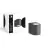 D'Lite Luce Da Parete Vossem Aluminium Nero | IP54 - Adatto Per 1x GU10