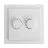 EcoDim Pulsante dimmer DUO Busch-Jaeger Future Linear incl. Piastra Di Copertura